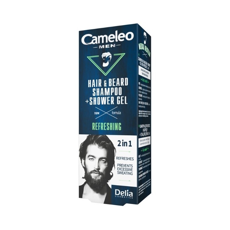 Delia Cameleo Men 2w1 odświeżający Szampon i Żel pod prysznic dla mężczyzn 150 ml