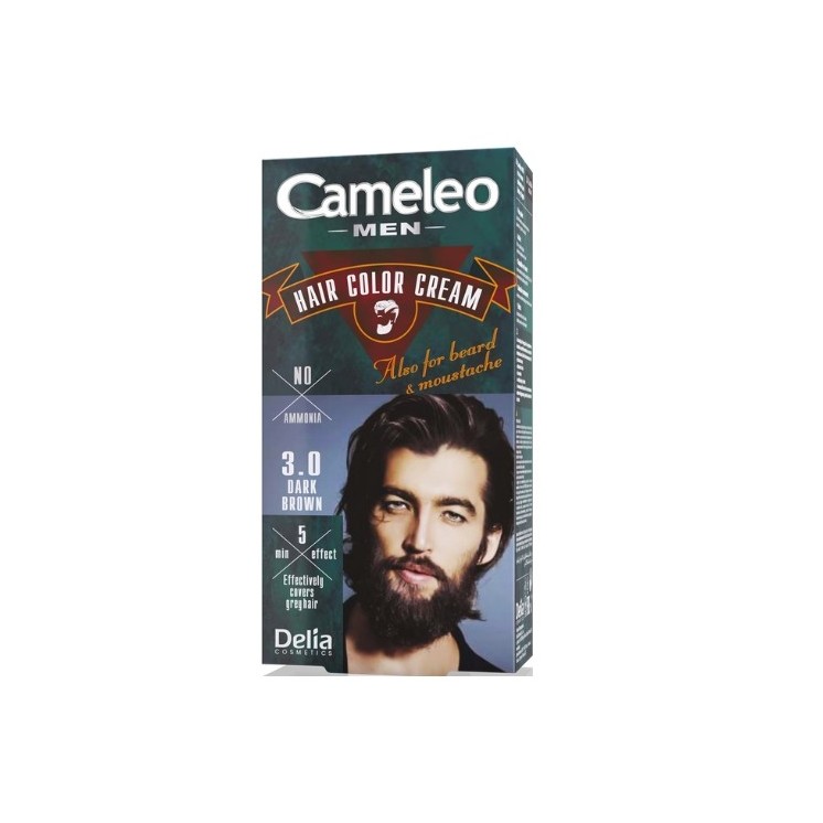 Delia Cameleo Men Фарба для волосся та бороди чоловіча /3.0/ Dark Brown 30 мл