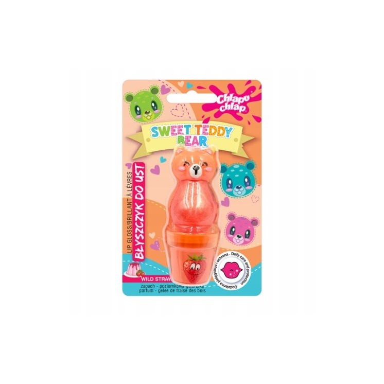 Chlapu Chlap Sweet Teddy Bear Блиск для губ Strawberry Jelly 10 ml