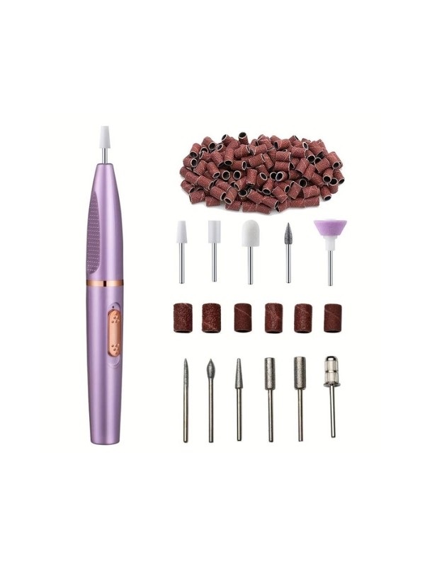 Elektryczna Frezarka do manicure z zestawem frezów Purple 1 sztuka