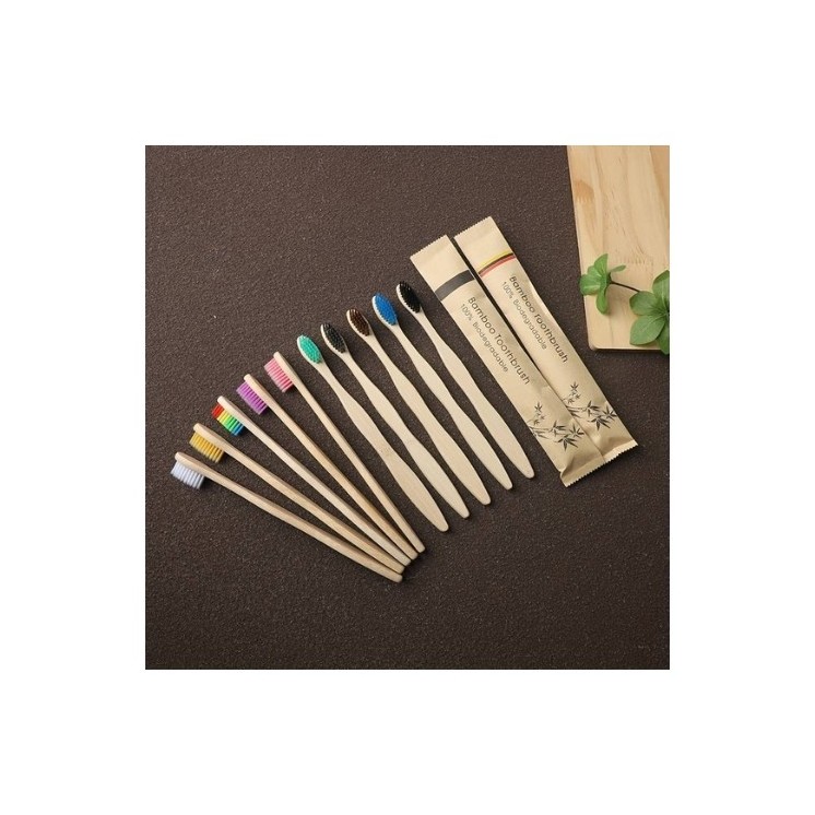 Bamboo Toothbrush Mix of colors 1 piece