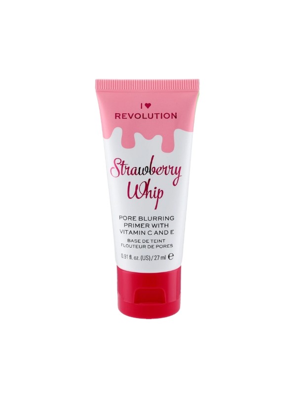 Makeup Revolution I Heart Makeup maskująca pory Baza pod makijaż Strawberry Whip 27 ml