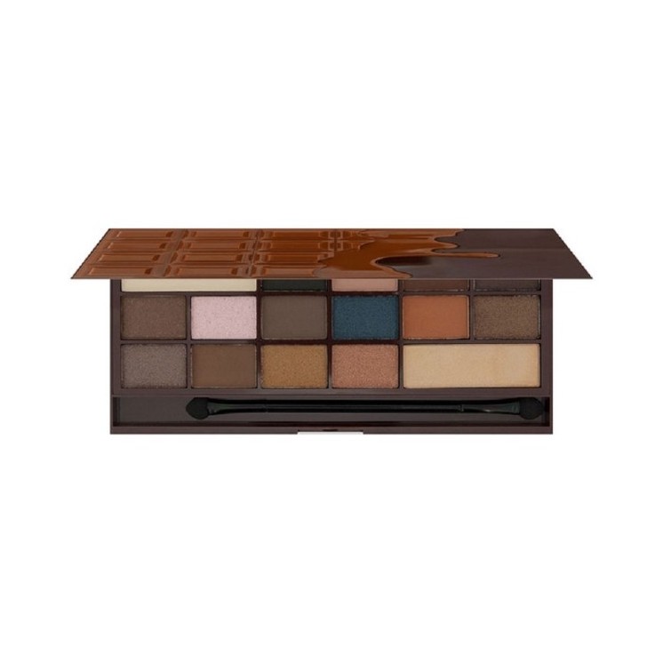 Makeup Revolution I Heart Makeup Palette of 16 eye shadows Chocolate Salted Caramel 1 g