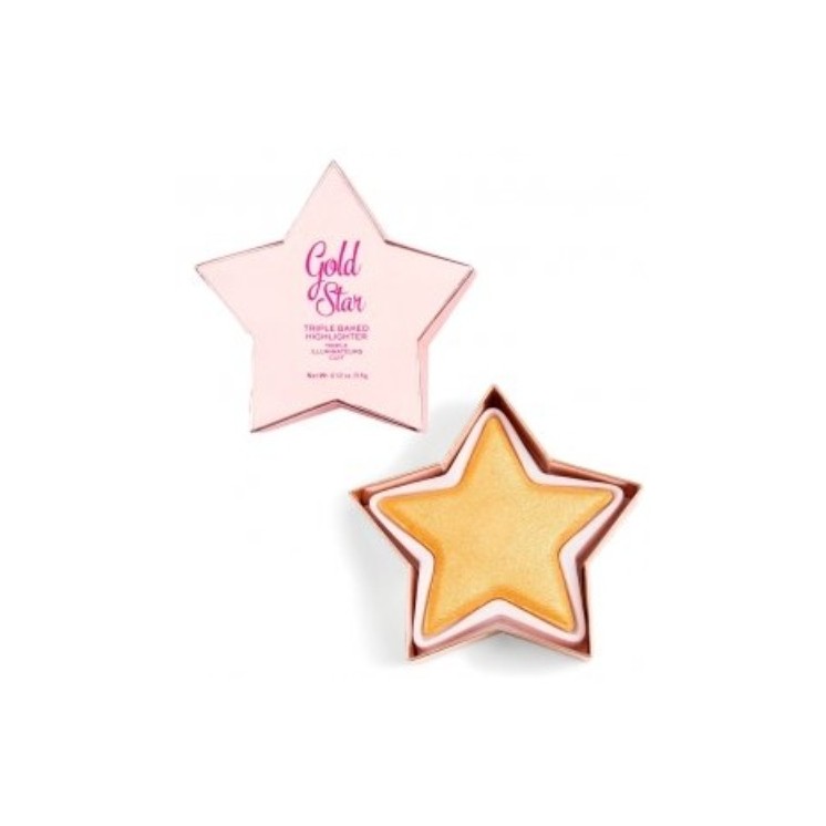 Makeup Revolution I Heart Revolution Star of Show Хайлайтер для обличчя Gold Star 5 г