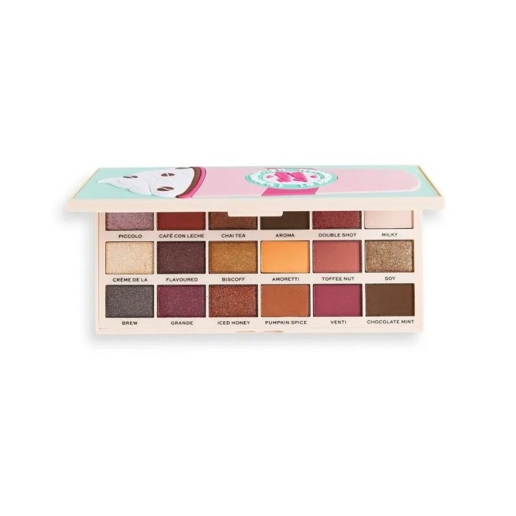 Makeup Revolution I Heart Revolution Tasty Palette 18 тіней Latte 22 г