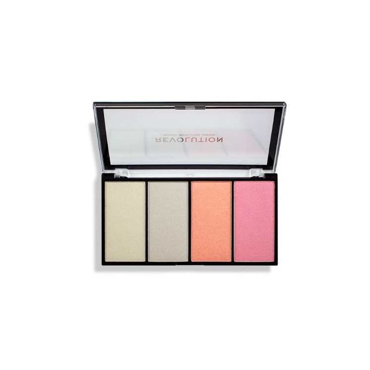 Makeup Revolution Re-loaded Palette of 4 Luster Lights Cool face highlighters 5 g