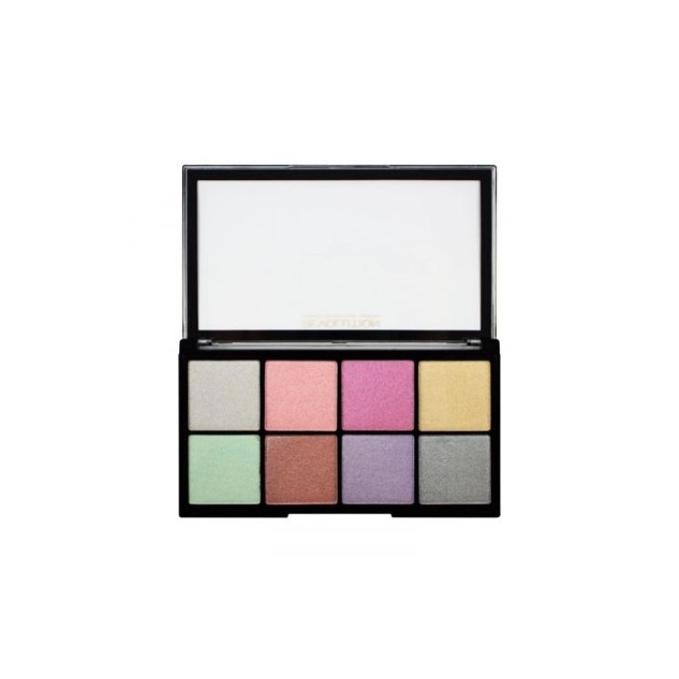 Makeup Revolution Ultra Cool Glow Palette з 8 хайлайтерів для обличчя 5 г