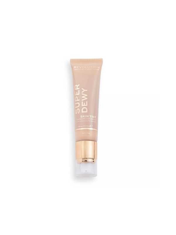 Makeup Revolution SuperDewy koloryzujący Krem nawilżający do twarzy Medium Tan 50 ml