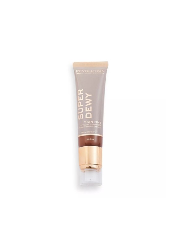 Makeup Revolution SuperDewy koloryzujący Krem nawilżający do twarzy Mocha 50 ml