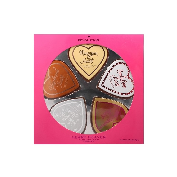 Makeup Revolution I Heart Revolution Set of 5 Face Highlighters