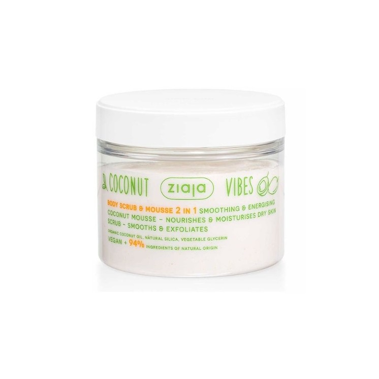 Ziaja Coconut Vibes 2in1 smoothing and exfoliating Peeling & body mousse 270 ml