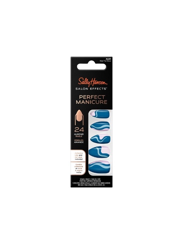 Sally Hansen Salon Effects Perfect Manicure Tipsy do paznokci Ride the Wave 24 sztuki