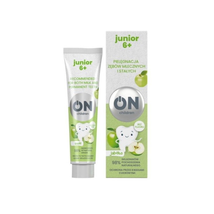 ON CHILDREN JUNIOR 6+ Toothpaste for children Care of milk and permanent teeth Apple75 ml