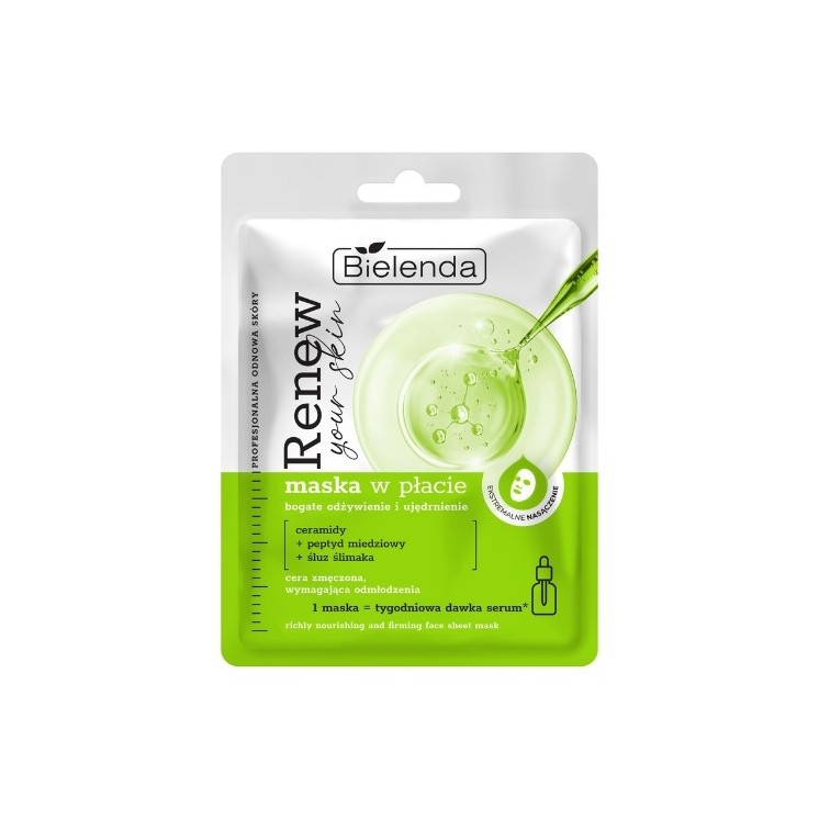 Bielenda RENEW YOUR SKIN Nourishing mask with ceramides and snail slime