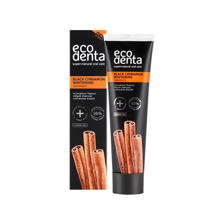 Ecodenta Black Cinnamon whitening toothpaste 100 ml