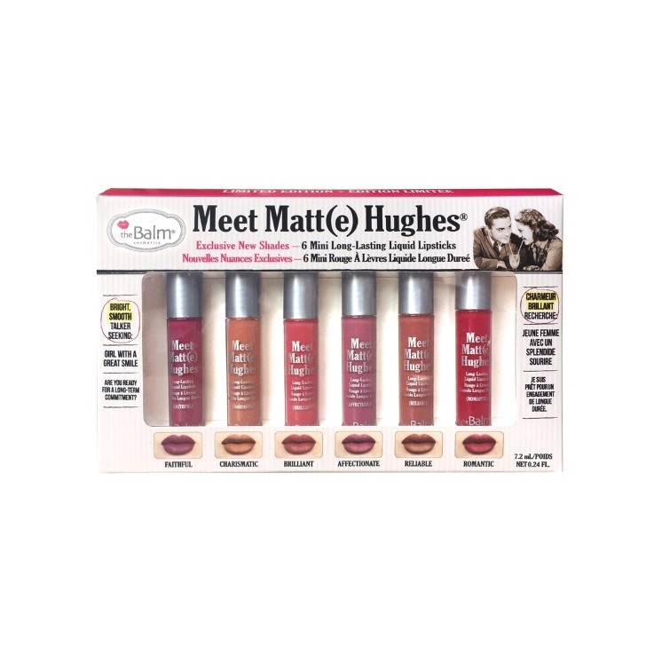 theBalm Meet Matte Hughes Mini Kit A set of six matte Lipsticks