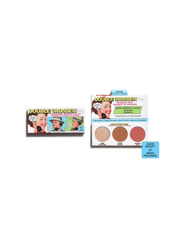 theBalm C&G Double Crosser Trio Paletka: Bronzer + Róż + Rozświetlacz 8,5 g