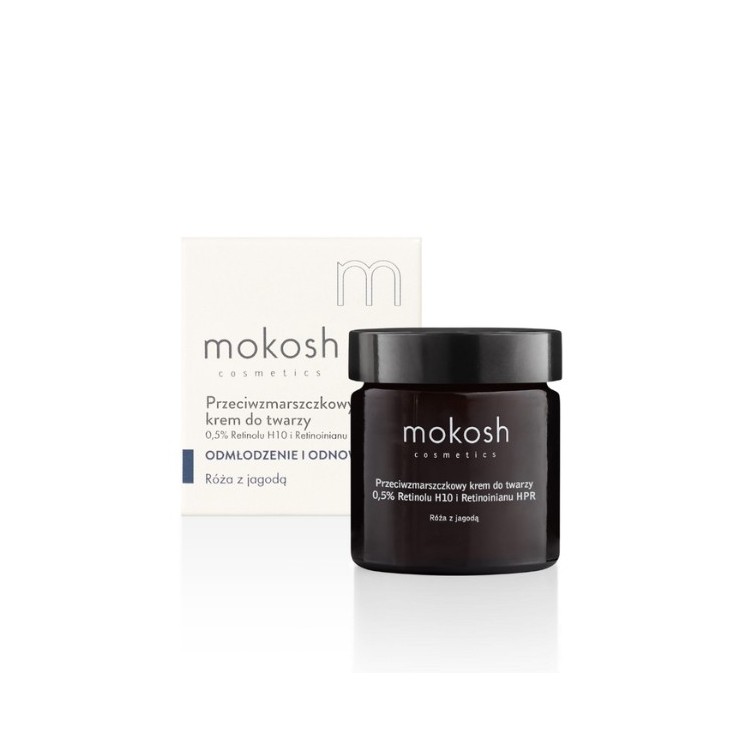 MokoshFace cream 5 % Retinol H10 and Retinoate HPR Rose 60 ml