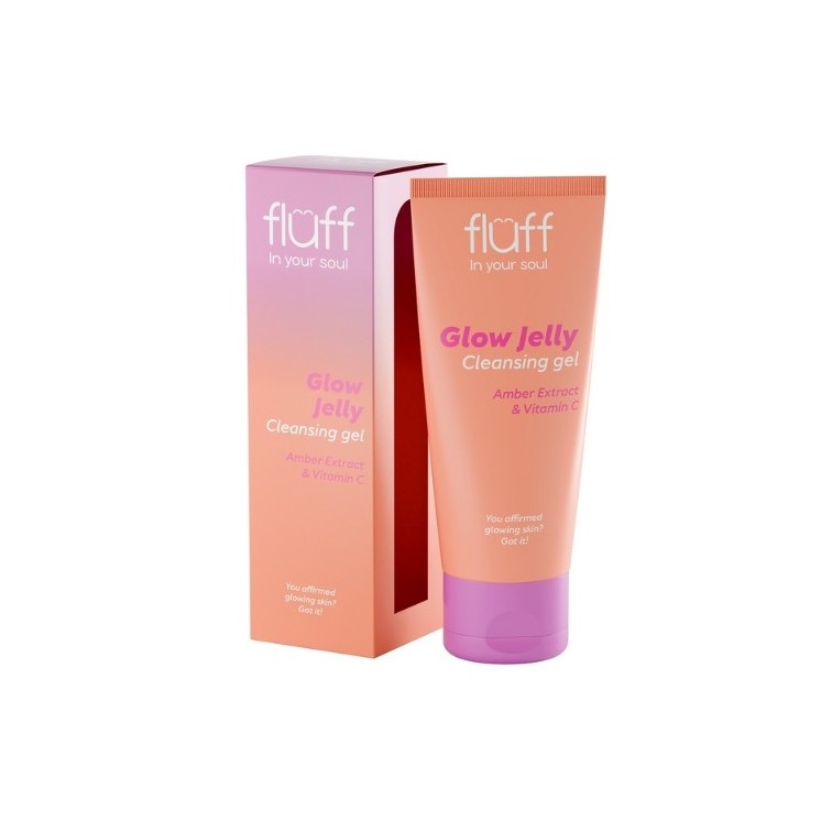 Fluff In Your Soul Glow Jelly Facial cleansing gel with amber extract and vitamin C 100 ml