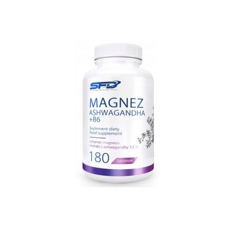 SFD Magnesium Ashwagandha + B6 180 capsules