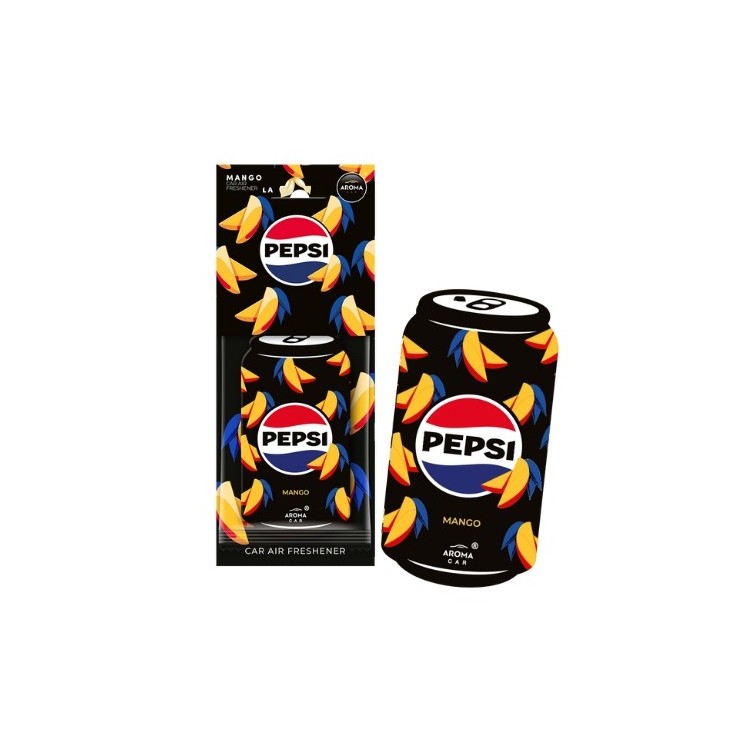 Aroma Car Pepsi Cellulose Mango car fragrance pendant, 1 piece