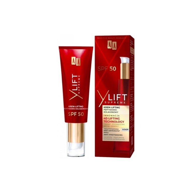 AA Y Lift Supreme пептидно-колагеновий Крем-ліфтинг для обличчя SPF50 40 мл
