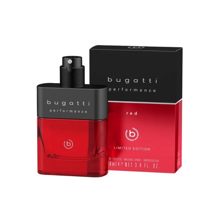 Bugatti Eau de Toilette for Men Performance Red 100 ml