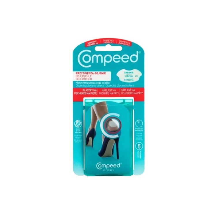 Compeed Пластирі від пухирів на п'ятах 5 шт