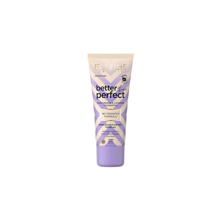 Зволожуюча та покриваюча основа Eveline Better than Perfect /1, 5 / Ivory Beige 30 мл