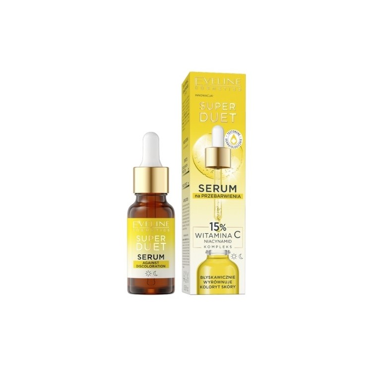 Eveline Super Duet Serum for discolorations Vitamin C 15% 18 ml