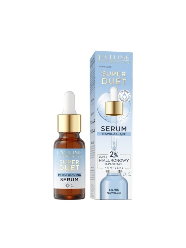 Eveline Super Duet Serum nawilżające Kwas Hialuronowy 10% 18 ml