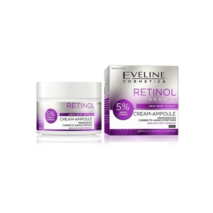 Eveline Retinol Therapy "New Skin" Effect  Krem-ampułka do twarzy regenerujący 50 ml