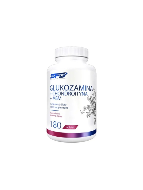 SFD Glukozamina + Chondroityna + MSM 180 tabletek