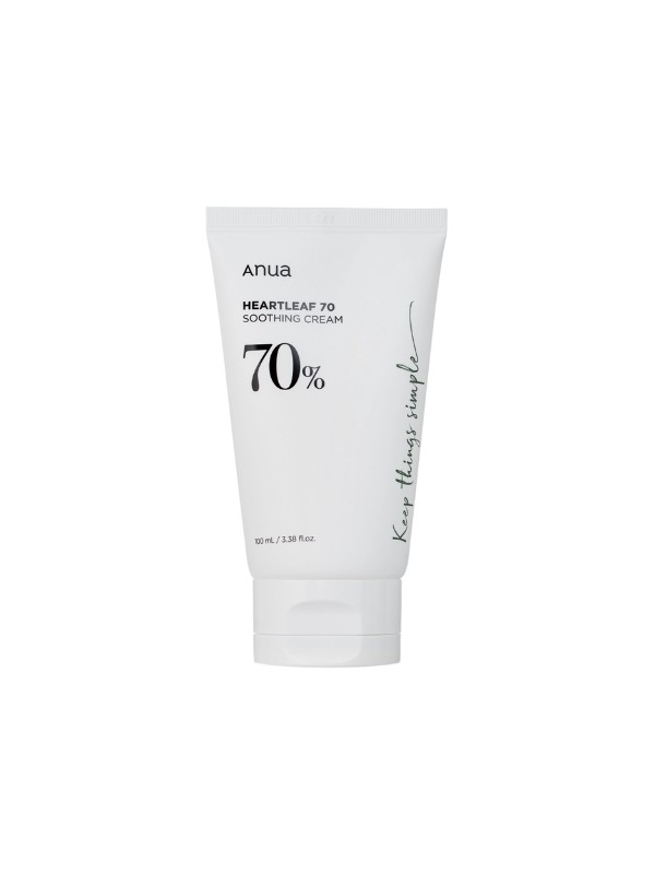 Anua Heartleaf 70% Soothing Cream Łagodzący Krem do Twarzy z Pstrolistką 100 ml