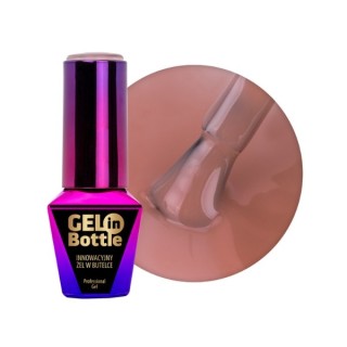 MollyLac Gel in bottle Гель для нігтів у флаконі з багатофункціональною щіткою Tan Line 10 г