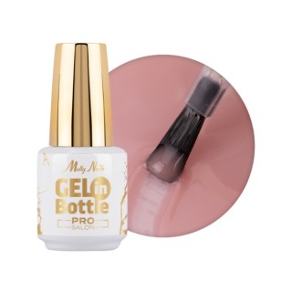 MollyLac Pro Salon Gel in bottle Nail gel in a bottle with a multifunctional brush Naked 15 g