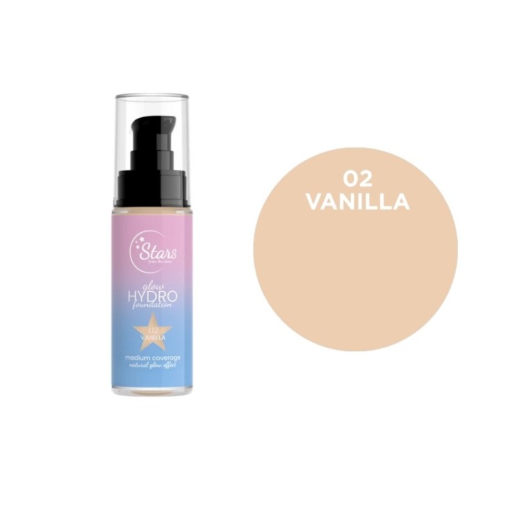 Stars from the Stars Зволожуюча та освітлююча Glow Hydro Foundation № 02 Vanilla 30 г