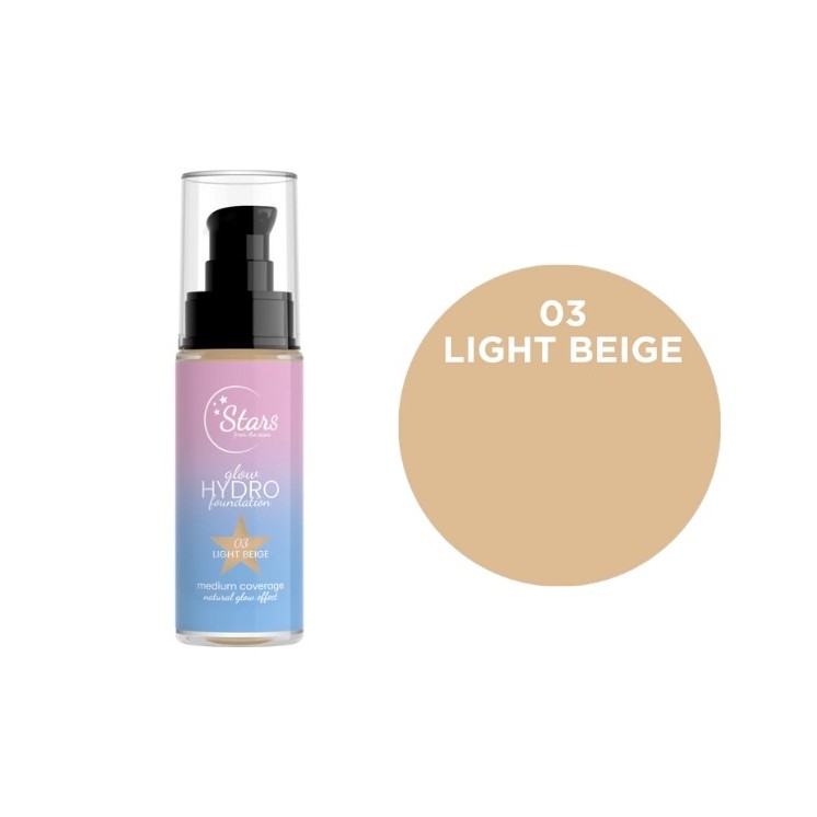 Stars from the Stars Зволожуюча і освітлююча основа Glow Hydro Foundation № 03 Light Beige 30 г