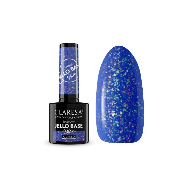 Claresa Hybrid Nail Base Rainbow Jello Base 5 г Blue