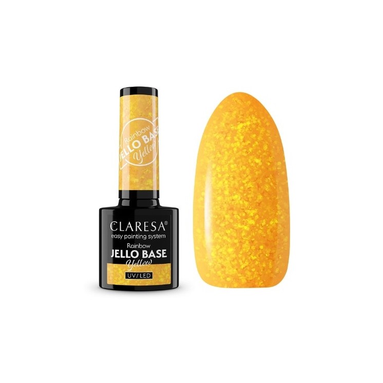 Claresa Hybrid Nail Base Rainbow Jello Base 5 г Yellow