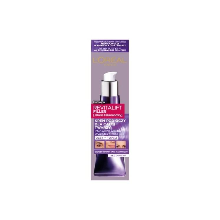 L'oreal Revitalift Filler Eye and face cream with hyaluronic acid 30 ml