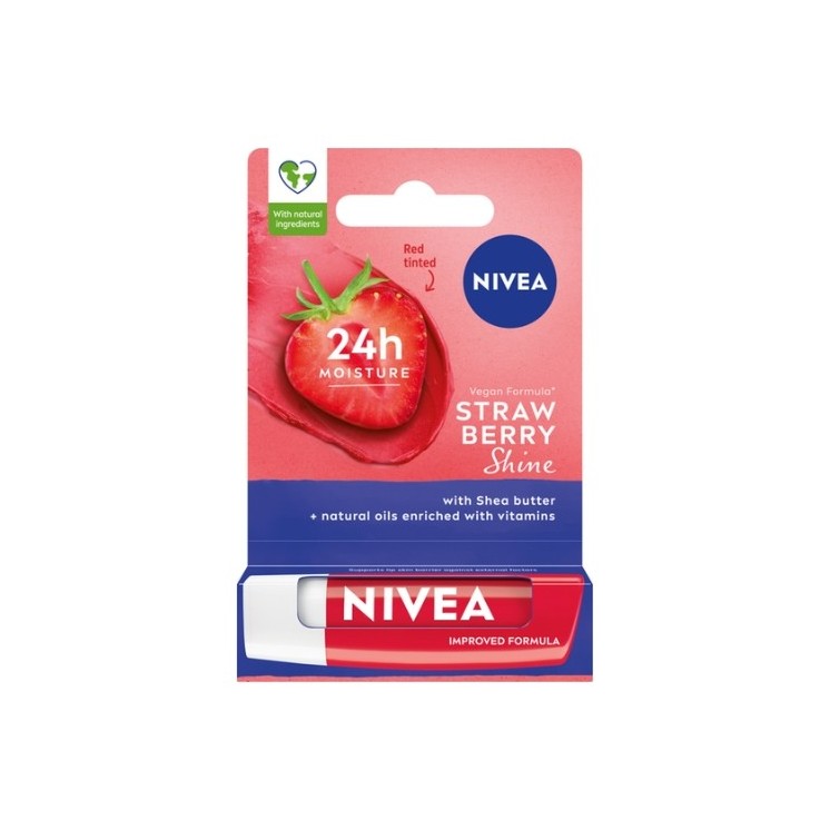 Зволожуюча захисна помада Nivea Strawberry Shine 4,8 г