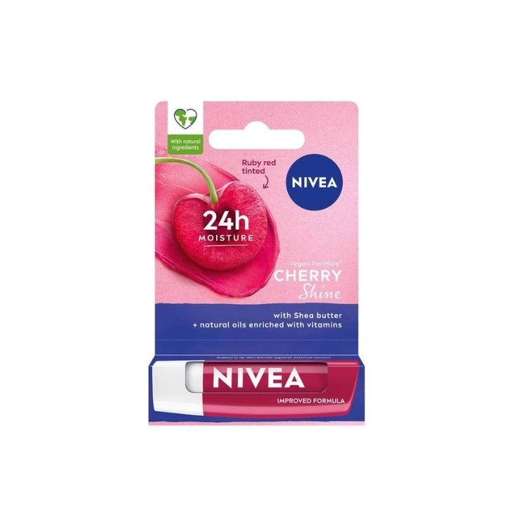 Доглядаюча помада Nivea Cherry Shine 4,8 г