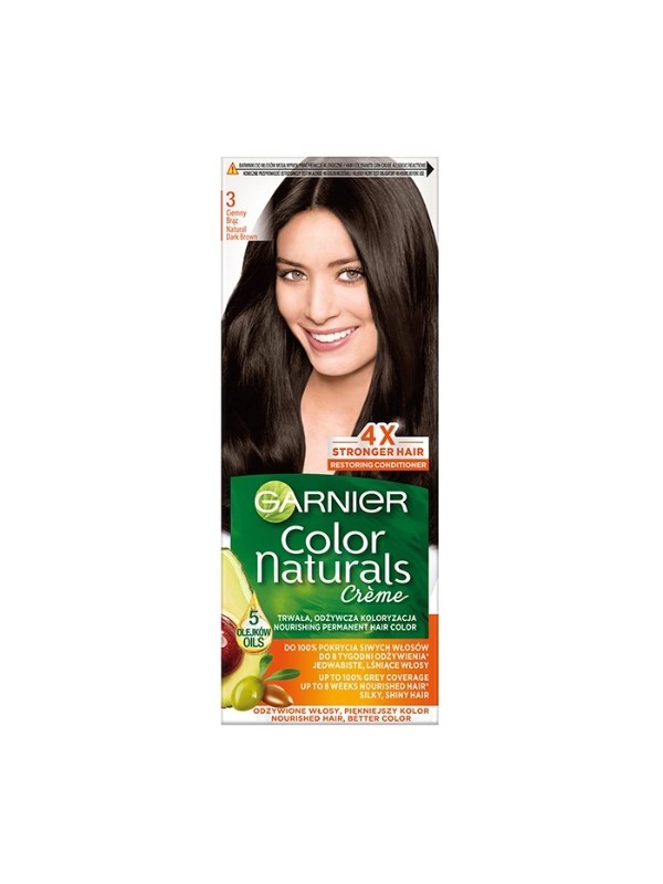 Garnier Color Naturals Farba do włosów /3/ Ciemny brąz