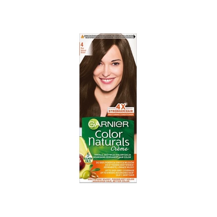 Фарба для волосся Garnier Color Naturals /4.00/ Глибокий темно-русявий