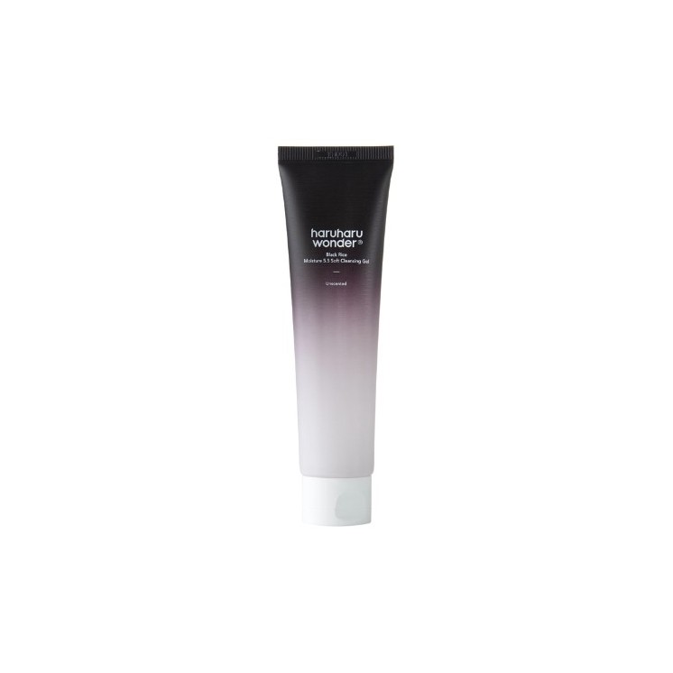 Haruharu Wonder Black Rice Moisture 5 .5 Soft Cleansing Gel Facial Gel with Rice Ferment 100 ml