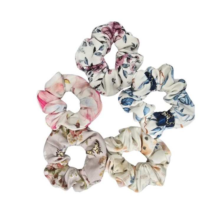 Hair bands 100% Cotton mix of light patterns Hand-made