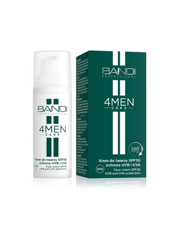 Bandi 4Men Care Krem do twarzy SPF30 ochrona UVB UVA 50 ml