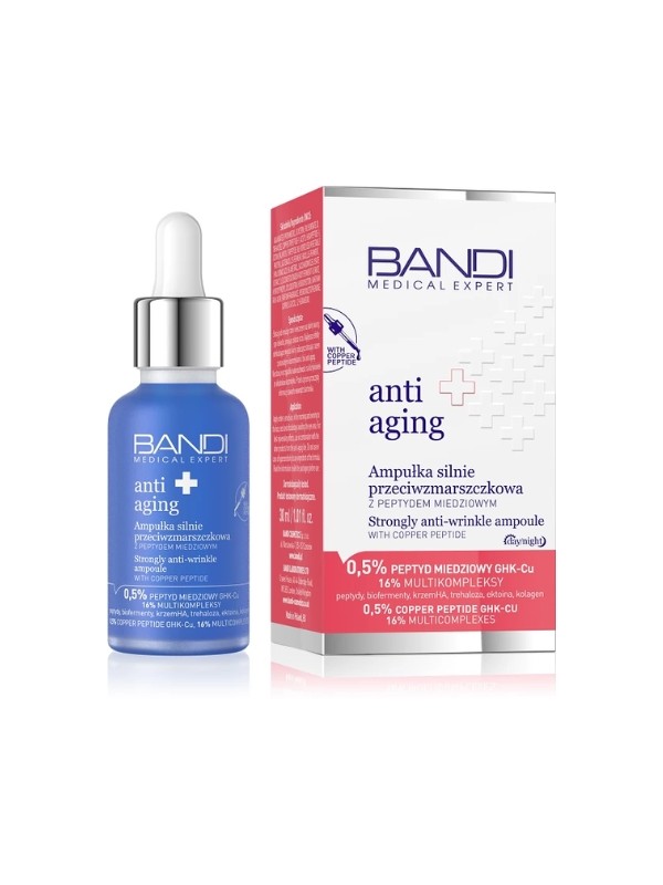 Bandi Medical Expert ANTI AGING Ampułka silnie przeciwzmarszczkowa z peptydem miedziowym 30 ml