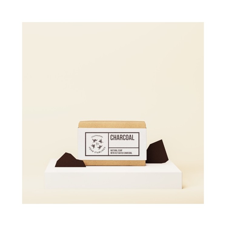 Mydlarnia Cztery Szpaki Натуральне вугільне мило в бруску 110 г